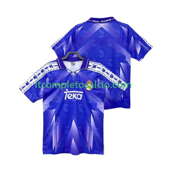 Maglia Real Madrid 1996 1997 Retro Divisa Away Manica Corta ,Uomo