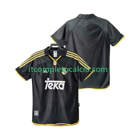 Maglia Real Madrid 2000 Retro Divisa Away 1999 Manica Corta ,Uomo