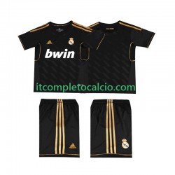 Maglia Real Madrid 2012 Retro Divisa Away 2011 Manica Corta ,Bambino
