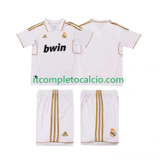 Maglia Real Madrid 2012 Retro Divisa Home 2011 Manica Corta ,Bambino