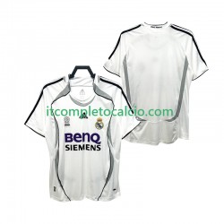 Maglia Real Madrid 2007 Retro Divisa Home 2006 Manica Corta ,Uomo