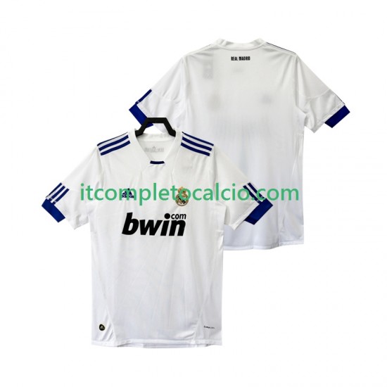 Maglia Real Madrid Retro Divisa Home 2011 2010 Manica Corta ,Uomo