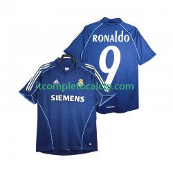 Maglia Real Madrid Ronaldo 9 2005 Retro Divisa Away 2006 Manica Corta ,Uomo