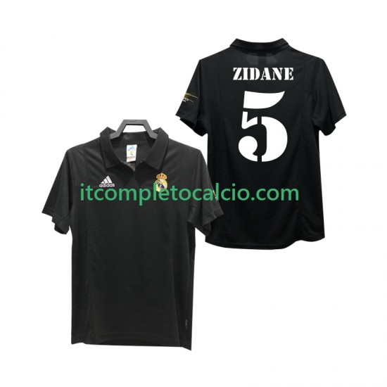 Maglia Real Madrid ZIDANE 5 2003 Retro Divisa Away 2002 Manica Corta ,Uomo