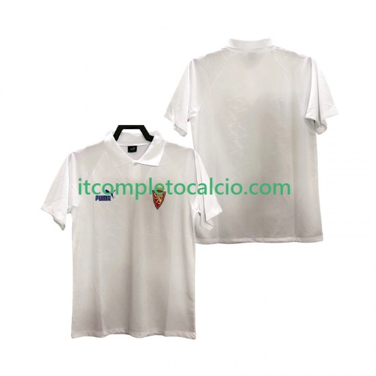 Maglia Real Zaragoza 1995 Retro Divisa Home Manica Corta ,Uomo