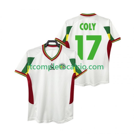 Maglia Senegal COLY 17 Retro Divisa Home 2002 Manica Corta ,Uomo