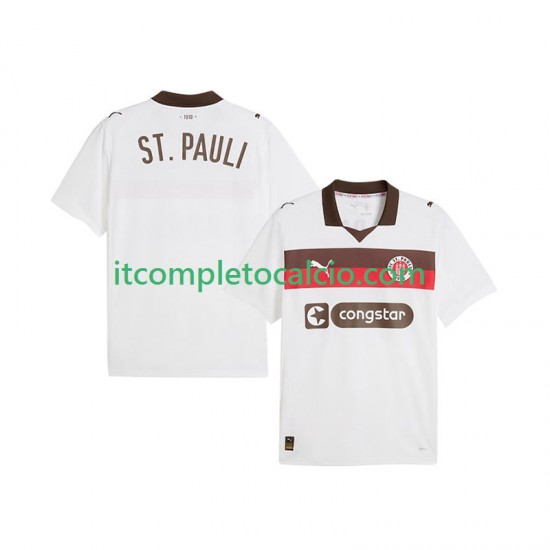 Maglia St. Pauli Divisa Away 2025-2026 Manica Corta ,Uomo