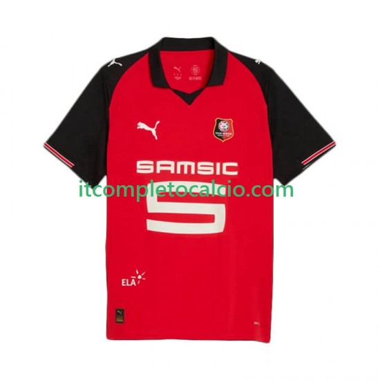 Maglia Stade Rennais Divisa Home 2025-2026 Manica Corta ,Uomo