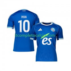 Maglia Strasbourg Emanuel Emegha 10 Divisa Home 2025-2026 Manica Corta ,Uomo