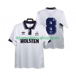 Maglia Tottenham Hotspur 8 1991 1993 Retro Divisa Home Manica Corta ,Uomo
