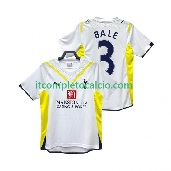 Maglia Tottenham Hotspur BALE 3 2009 Retro Divisa Home 2010 Manica Corta ,Uomo