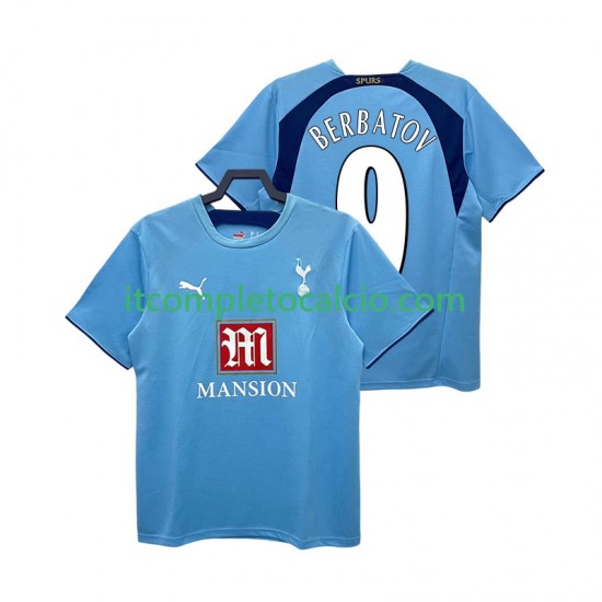 Maglia Tottenham Hotspur BERBATOV 9 2007 Retro Divisa Away 2006 Manica Corta ,Uomo