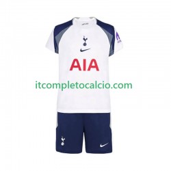 Maglia Tottenham Hotspur Divisa Home 2025-2026 Manica Corta ,Bambino