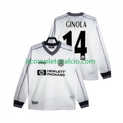 Maglia Tottenham Hotspur GINOLA 14 1997 Retro Divisa Home 1999 Manica Lunga ,Uomo