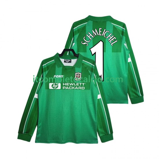 Maglia Tottenham Hotspur SCHMEICHEL 1 1997 Portiere Retro Divisa Home 1999 Manica Lunga ,Uomo