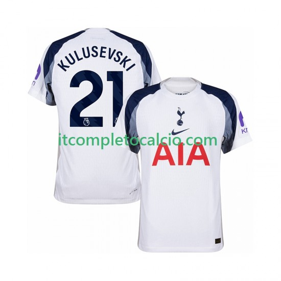 Maglia Tottenham Hotspur Kulusevski 21 Divisa Home 2025-2026 Manica Corta ,Uomo