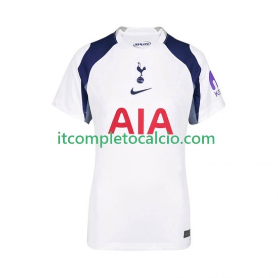 Maglia Tottenham Hotspur Divisa Home 2025-2026 Manica Corta ,Donna
