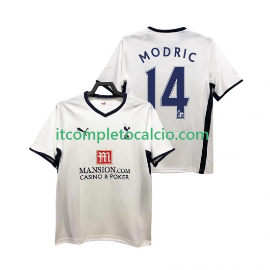 Maglia Tottenham Hotspur Modrić Luca 14 2009 Retro Divisa Home 2008 Manica Corta ,Uomo