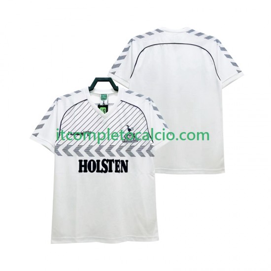 Maglia Tottenham Hotspur 1986 Retro Divisa Home Manica Corta ,Uomo