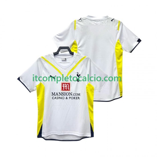 Maglia Tottenham Hotspur 2009 Retro Divisa Home 2010 Manica Corta ,Uomo