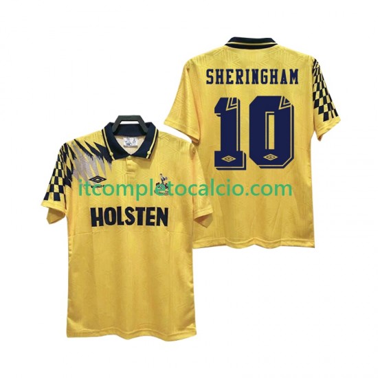 Maglia Tottenham Hotspur SHERINGHAM 10 1992 Retro Divisa Away 1994 Manica Corta ,Uomo