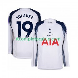 Maglia Tottenham Hotspur Solanke 19 Divisa Home 2025-2026 Manica Lunga ,Uomo