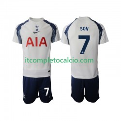 Maglia Tottenham Hotspur Son Heung-Min 7 Divisa Home 2025-2026 Manica Corta ,Bambino