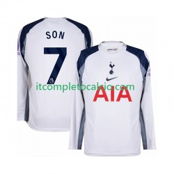 Maglia Tottenham Hotspur Son Heung-Min 7 Divisa Home 2025-2026 Manica Lunga ,Uomo