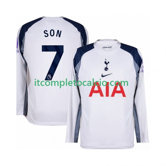 Maglia Tottenham Hotspur Son Heung-Min 7 Divisa Home 2025-2026 Manica Lunga ,Uomo