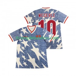 Maglia Stati Uniti WEGERLE 10 Retro Divisa Away 1994 Manica Corta ,Uomo