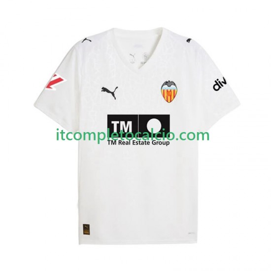 Maglia Valencia CF Divisa Home 2025-2026 Manica Corta ,Uomo