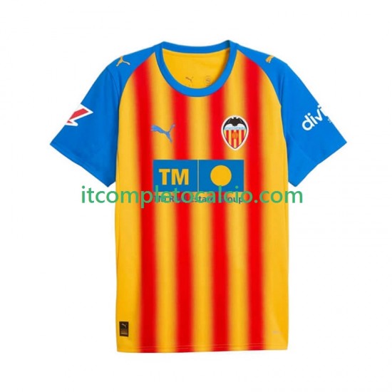 Maglia Valencia CF Terza Divisa 2025-2026 Manica Corta ,Uomo