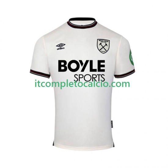 Maglia West Ham United Divisa Away 2025-2026 Manica Corta ,Uomo
