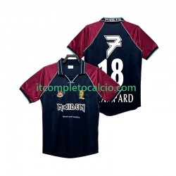 Maglia West Ham United LAMPARD 18 Iron Maiden Retro Divisa Home 1999 Manica Corta ,Uomo