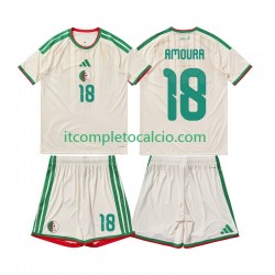 Maglia Algeria Mohamed Amoura 18 Divisa Home 2026 Manica Corta ,Bambino