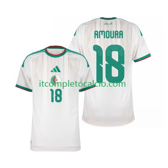 Maglia Algeria Mohamed Amoura 18 Divisa Home 2026 Manica Corta ,Uomo