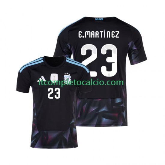 Maglia Argentina Emiliano Martinez 23 Portiere Divisa Home Mondiali 2026 Manica Corta ,Uomo