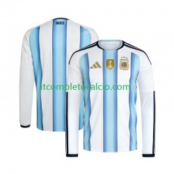 Maglia Argentina Divisa Home Mondiali 2026 Manica Lunga ,Uomo