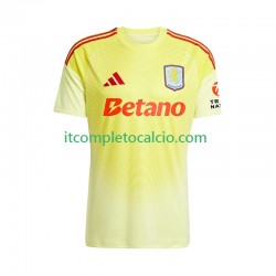 Maglia Aston Villa Portiere Divisa Away 2025-2026 Manica Corta ,Uomo