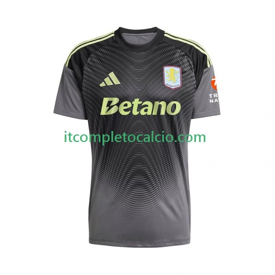 Maglia Aston Villa Portiere Divisa Home 2025-2026 Manica Corta ,Uomo