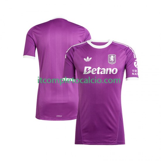Maglia Aston Villa Portiere Terza Divisa 2025-2026 Manica Corta ,Uomo