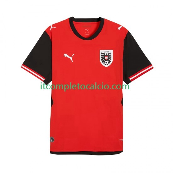 Maglia Austria Divisa Home Mondiali 2026 Manica Corta ,Uomo