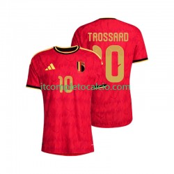 Maglia Belgio Leandro Trossard 10 Divisa Home Mondiali 2026 Manica Corta ,Uomo