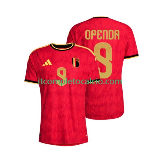 Maglia Belgio Openda 9 Divisa Home Mondiali 2026 Manica Corta ,Uomo