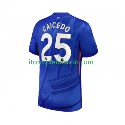 Maglia Chelsea Moises Caicedo 25 Divisa Home 2025-2026 Manica Corta ,Uomo