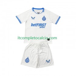 Maglia Club Brugge Divisa Away 2025-2026 Manica Corta ,Bambino