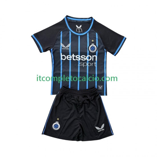 Maglia Club Brugge Divisa Home 2025-2026 Manica Corta ,Bambino