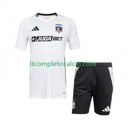 Maglia Colo-Colo Divisa Home 2025-2026 Manica Corta ,Bambino