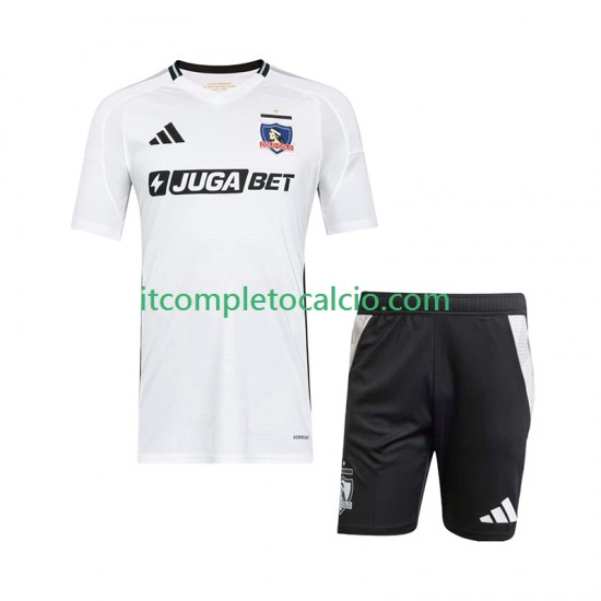 Maglia Colo-Colo Divisa Home 2025-2026 Manica Corta ,Bambino