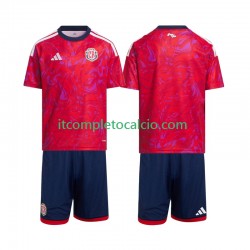 Maglia Costa Rica Divisa Home 2026 Manica Corta ,Bambino